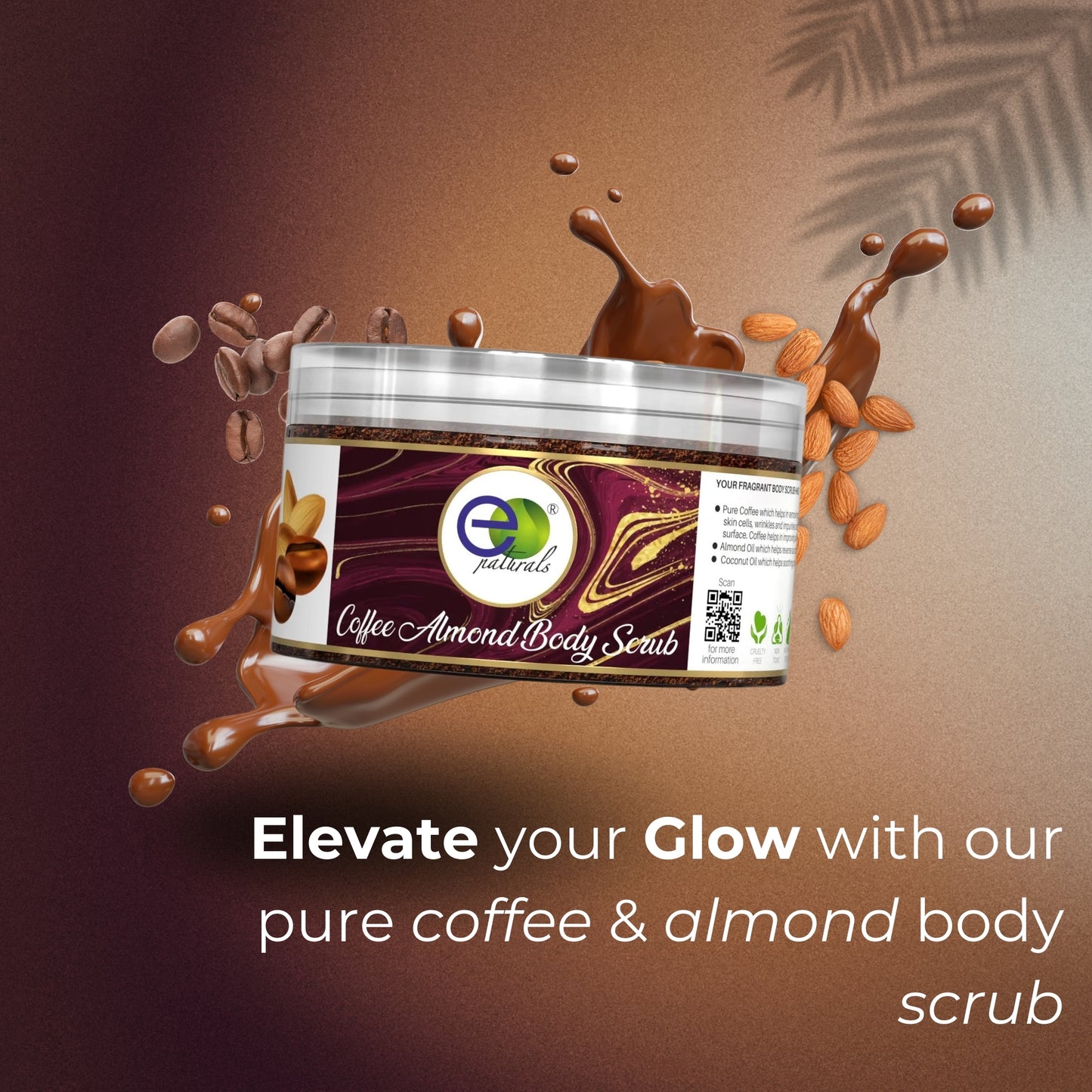 Pure Coffee Almond Body Scrub (100g)