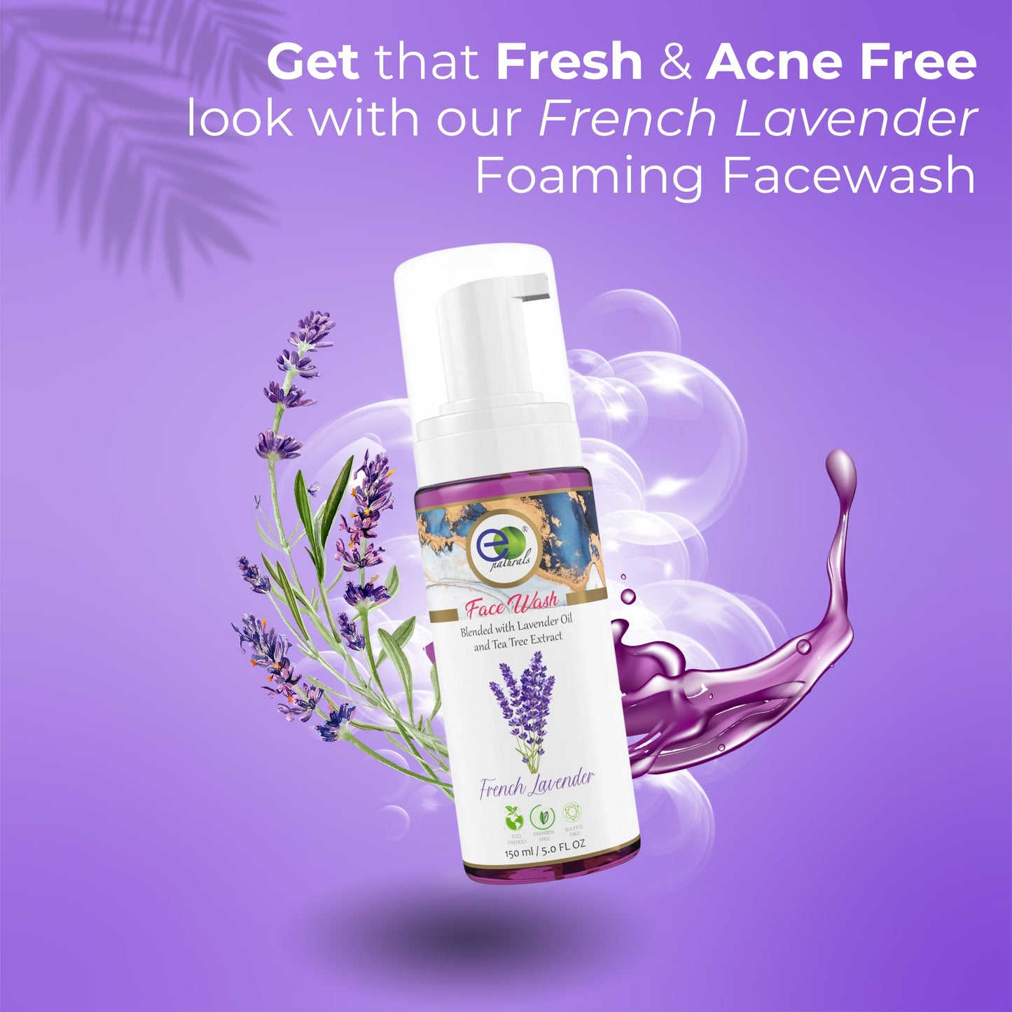 French Lavender Foaming Face Wash-150ml