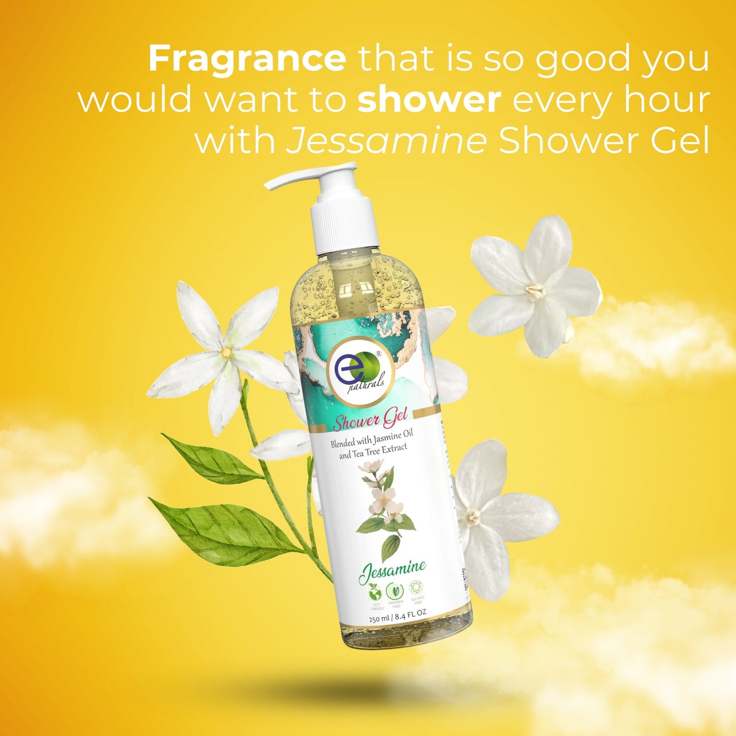 Jessamine Shower Gel with Free Loofah (250ml)