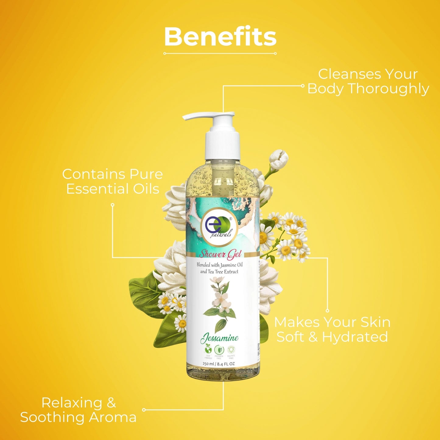 Jessamine Shower Gel with Free Loofah (250ml)