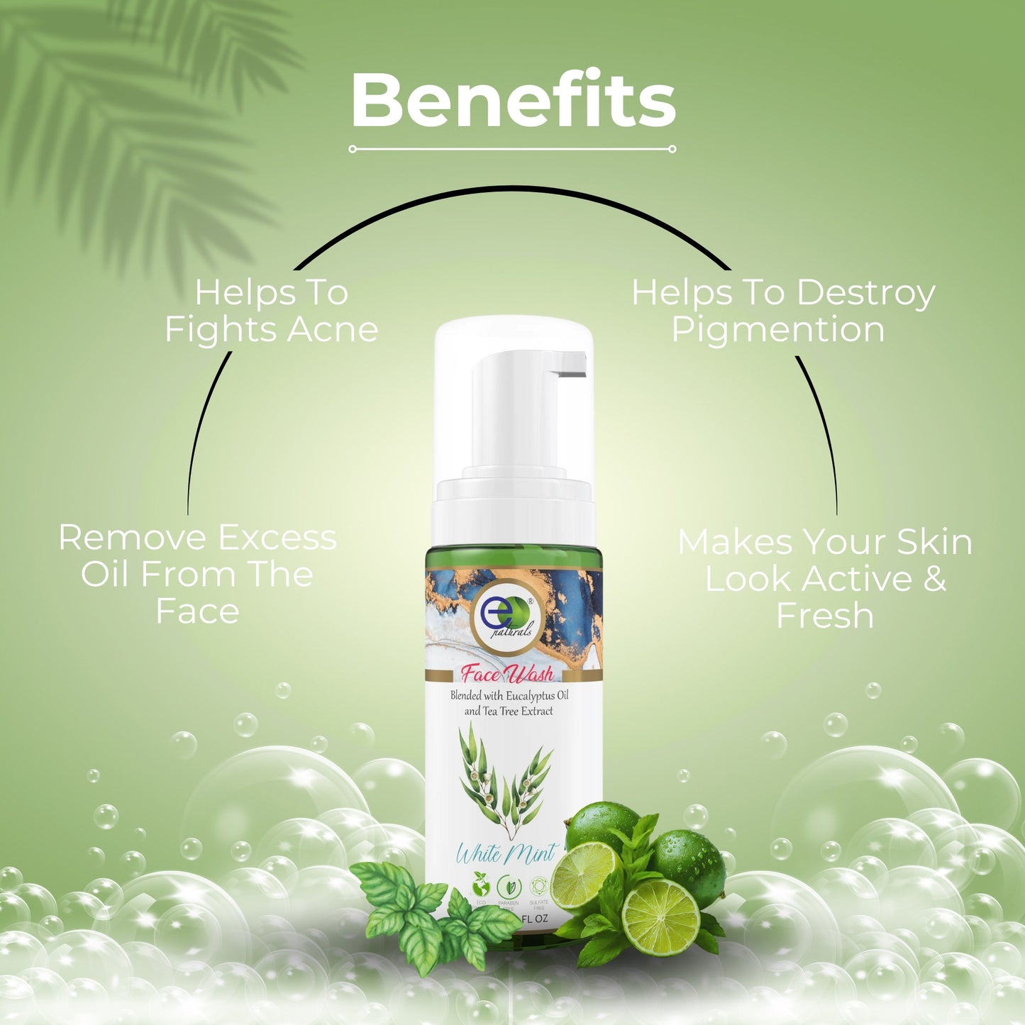 White Mint Foaming Face Wash-150ml