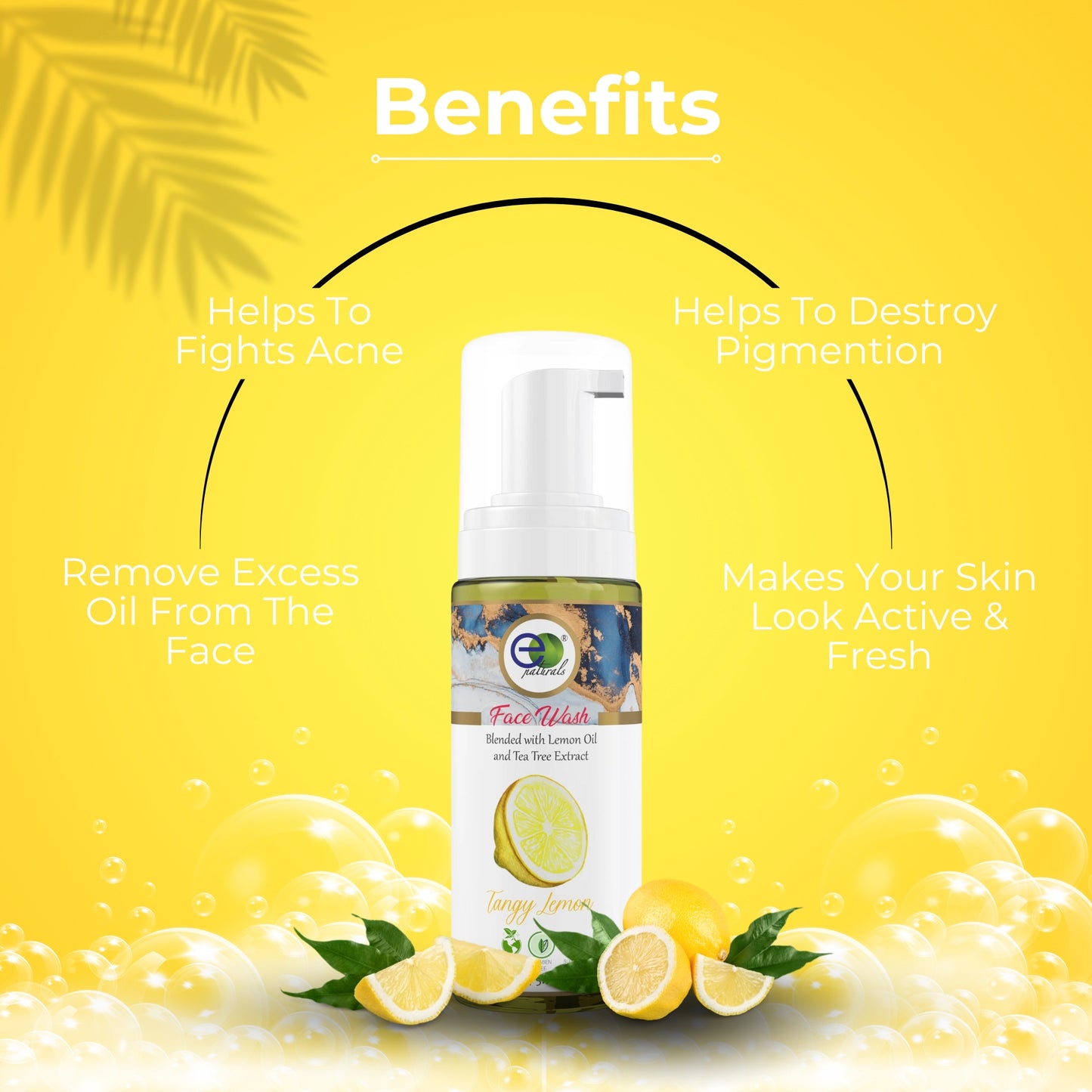 Tangy Lemon Foaming Face Wash-150ml