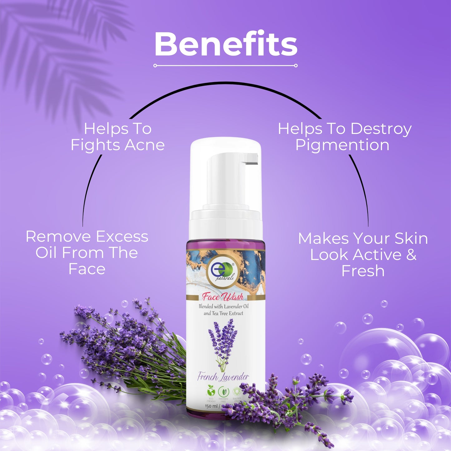 French Lavender Foaming Face Wash-150ml