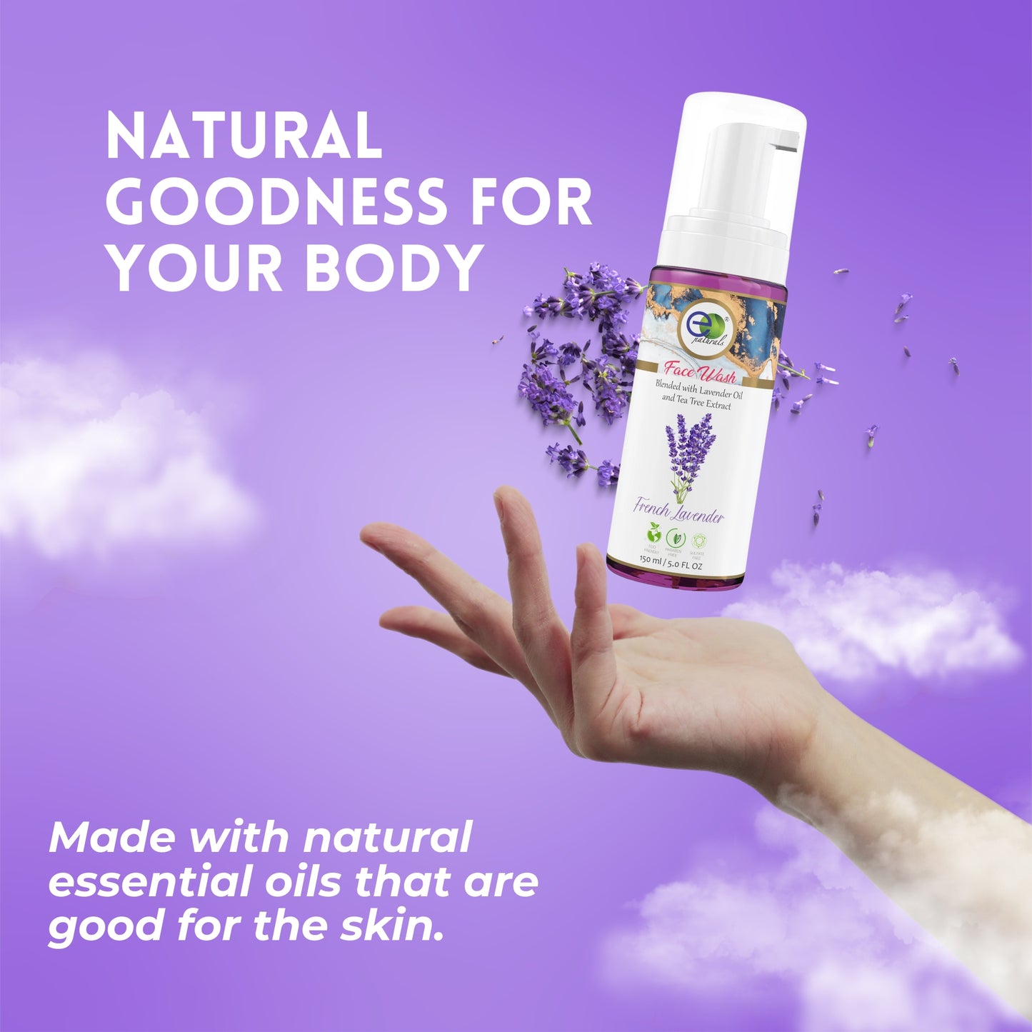 French Lavender Foaming Face Wash-150ml