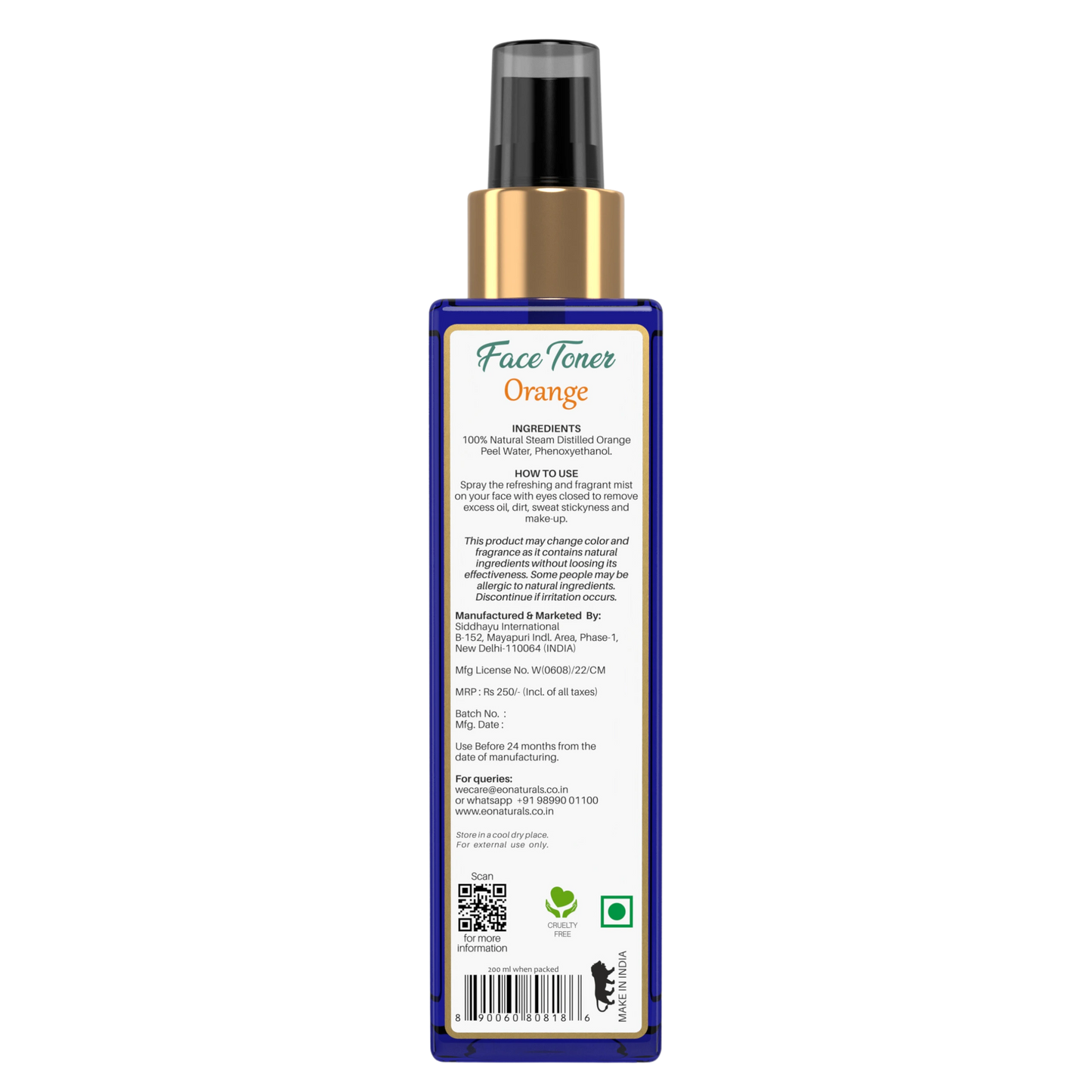Orange Face Toner-200ml