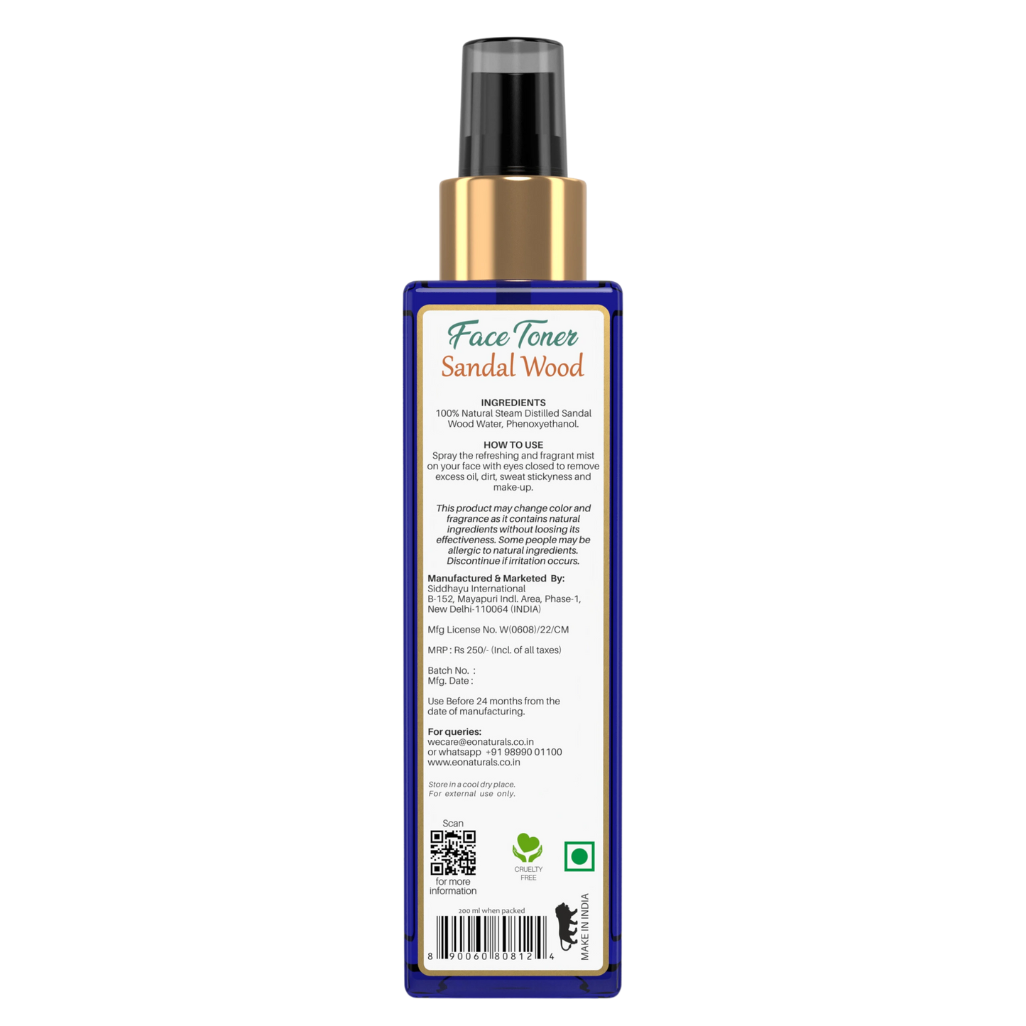 Sandalwood Face Toner-200ml