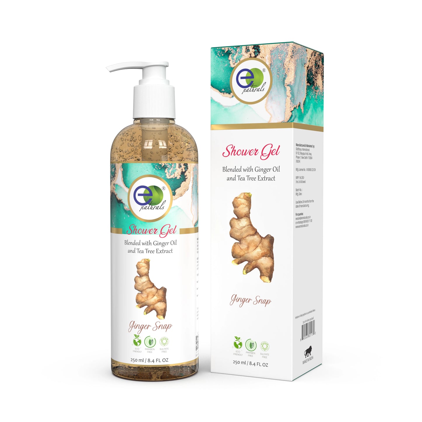Ginger Snap Shower Gel with Free Loofah (250ml)