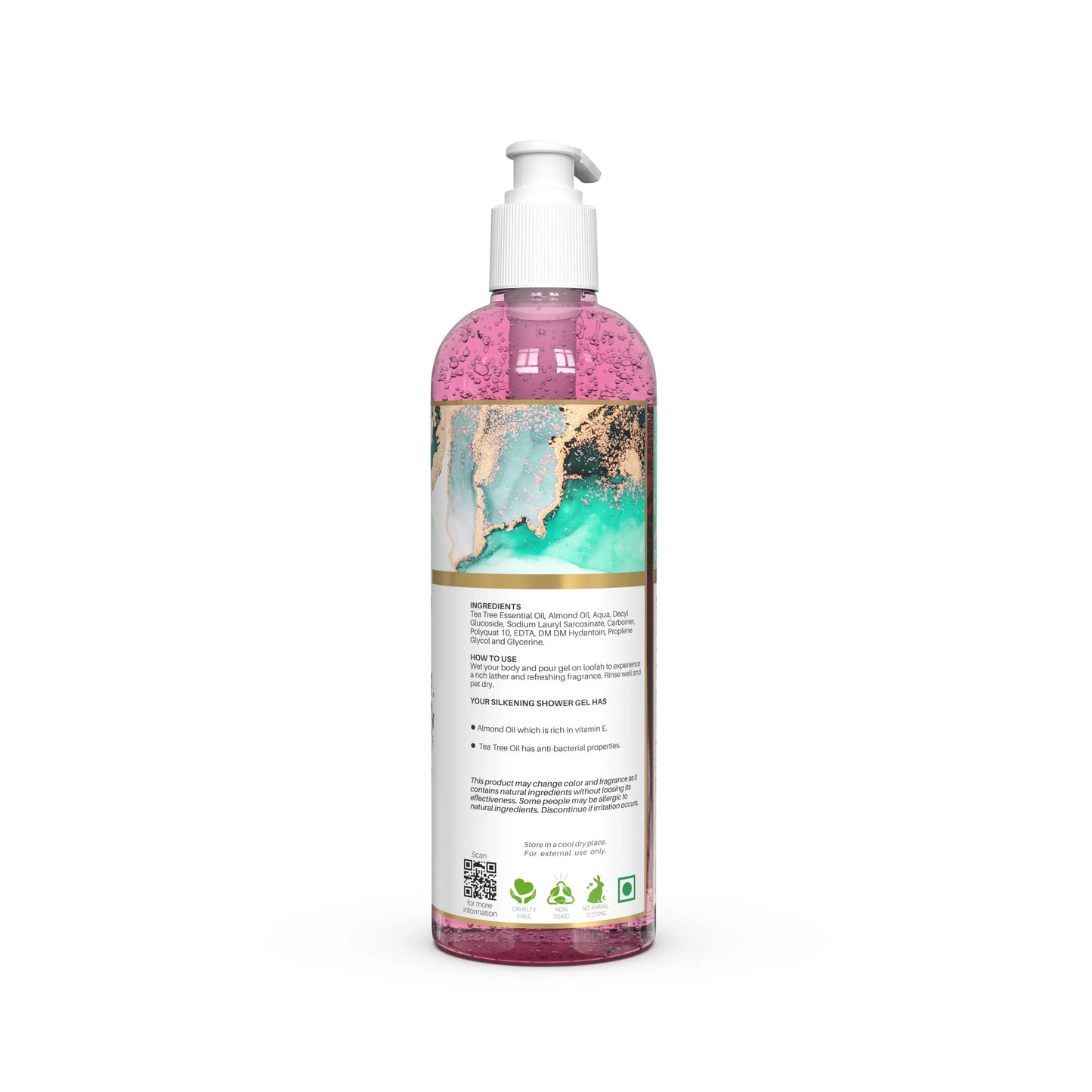 Red Shrub Shower Gel with Free Loofah (250ml)