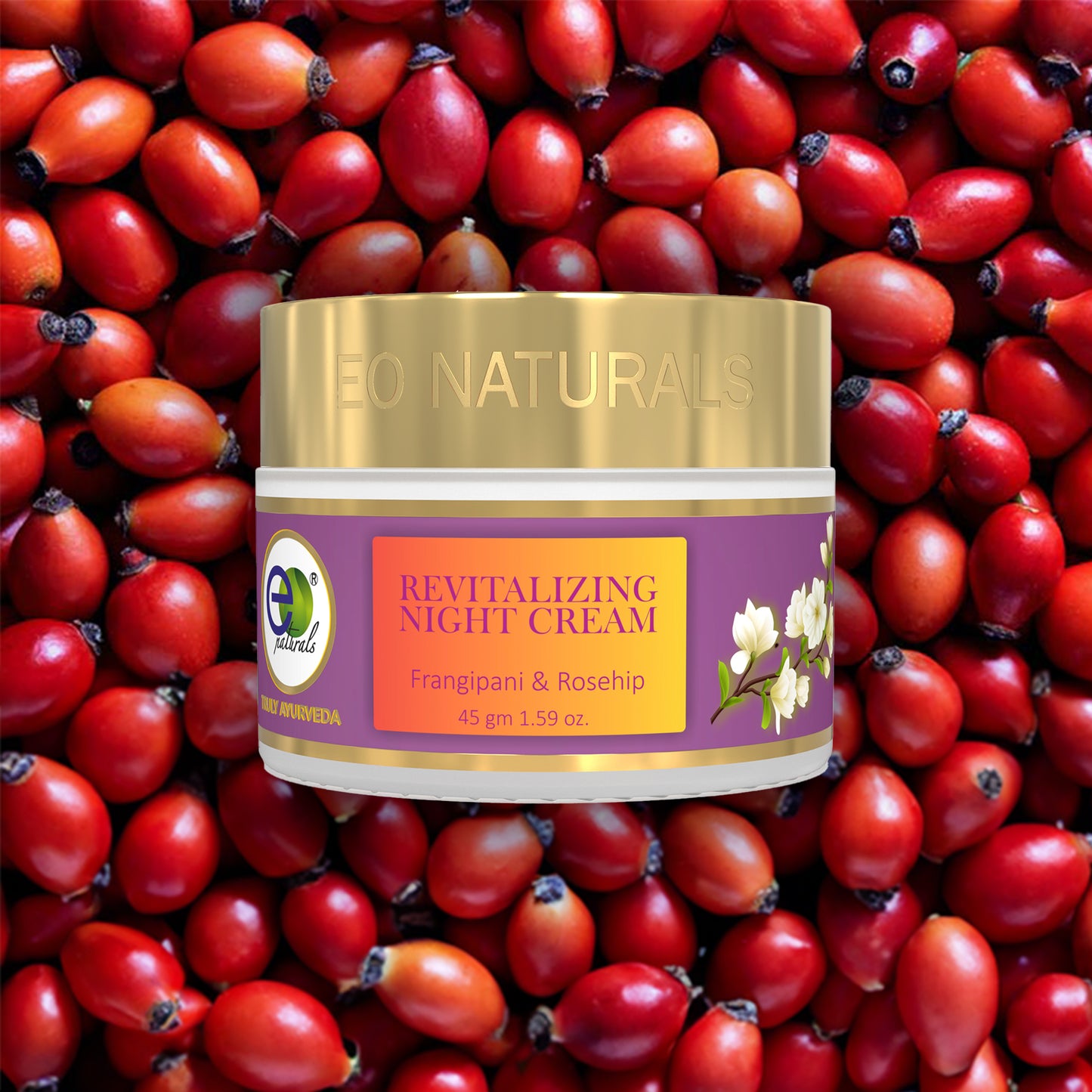 Frangipani & Rosehip Revitalizing Night Cream-45g