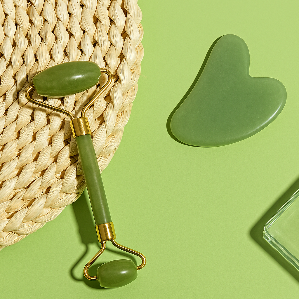 Dual-Action Facial Roller & Gua Sha Set