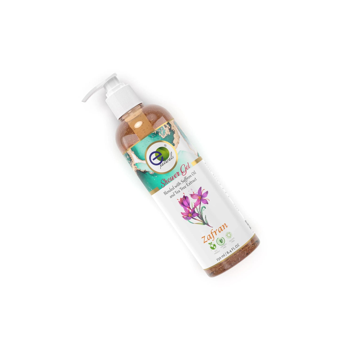 Zafran Shower Gel with Free Loofah (250ml)