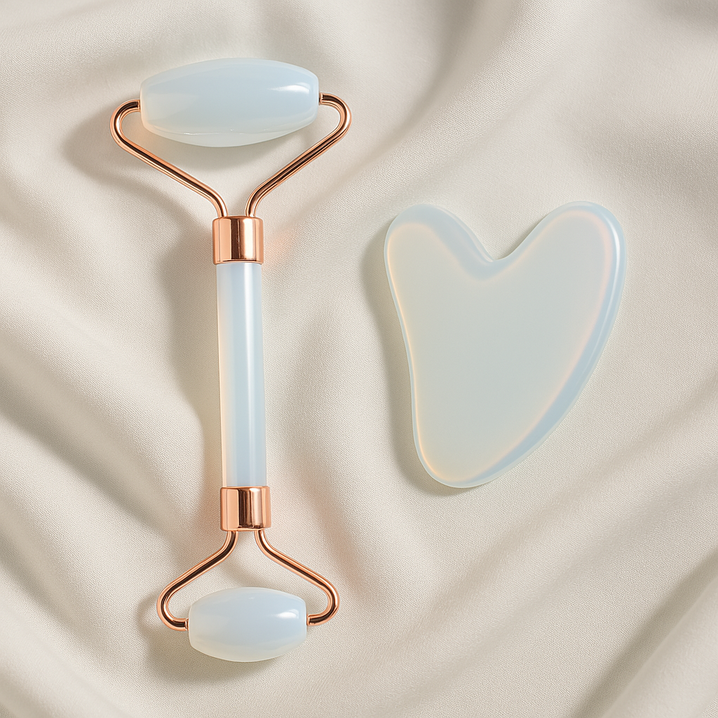 Dual-Action Facial Roller & Gua Sha Set
