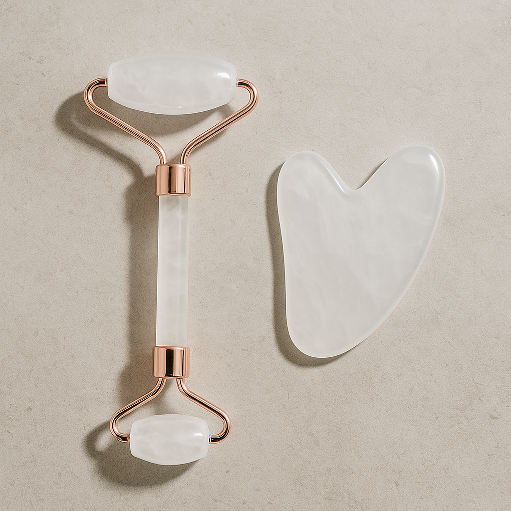 Dual-Action Facial Roller & Gua Sha Set